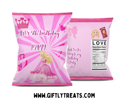 Party Favor - Personalised Chip Bags