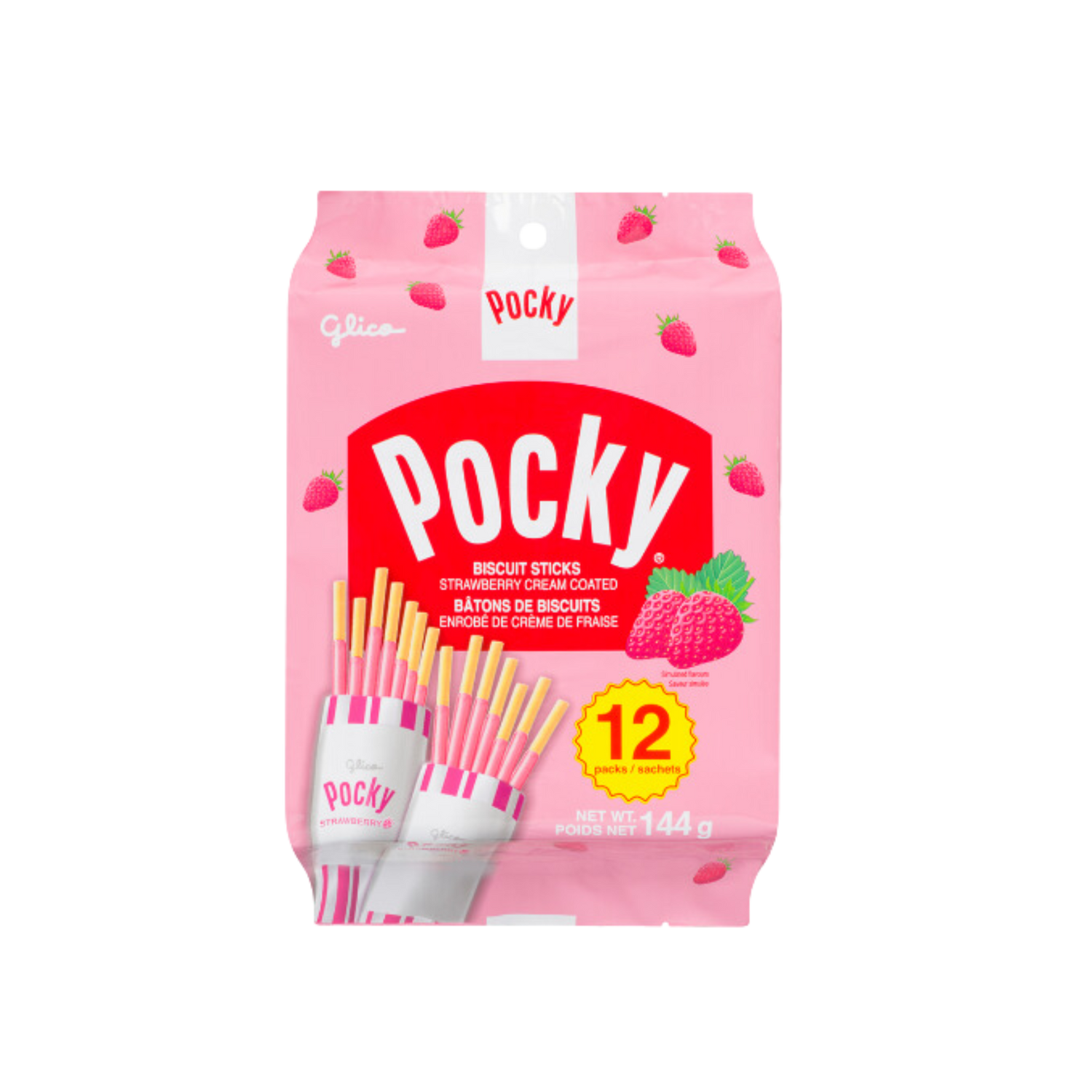 Glico Pocky Strawberry biscuit Sticks