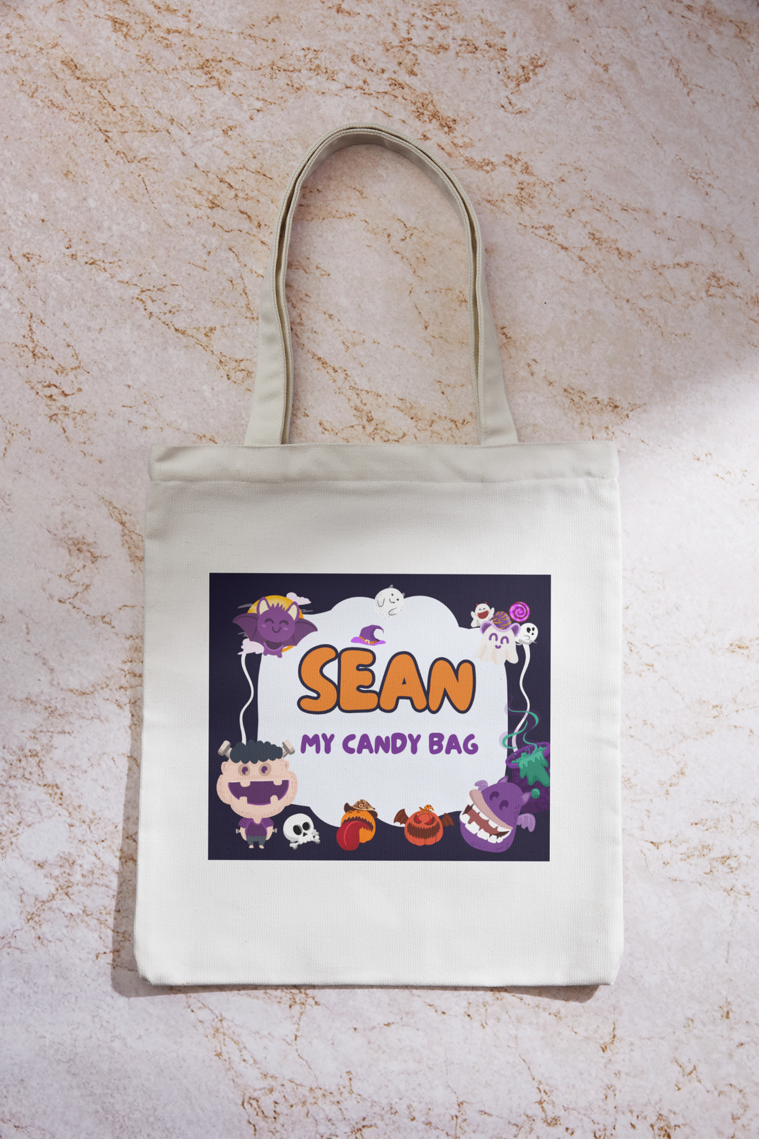 Halloween Tote Bag filled with 50 Chocolates and Candy