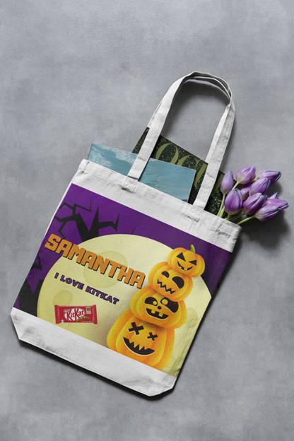 Halloween Tote Bag filled with 50 Chocolates and Candy