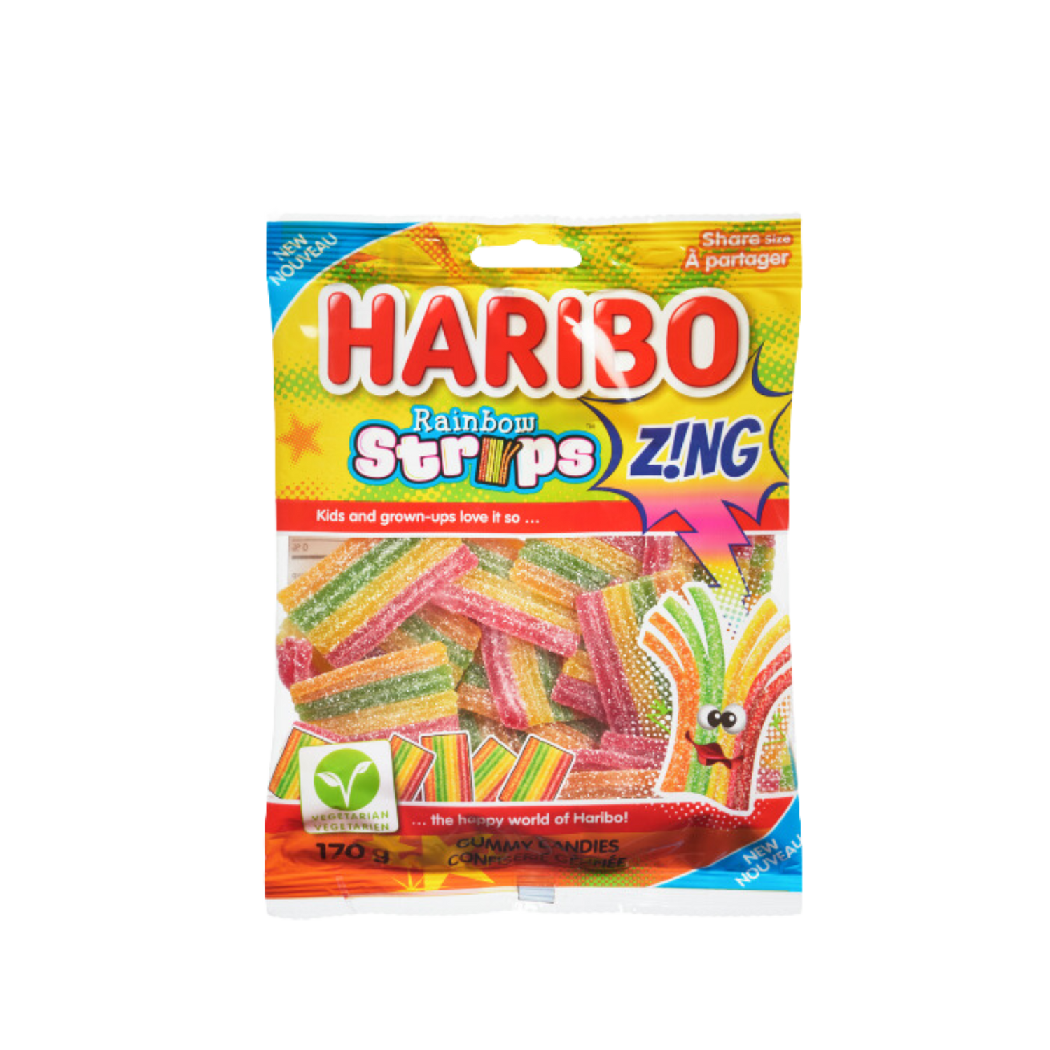 Haribo Rainbow Stripes Gummy Candy