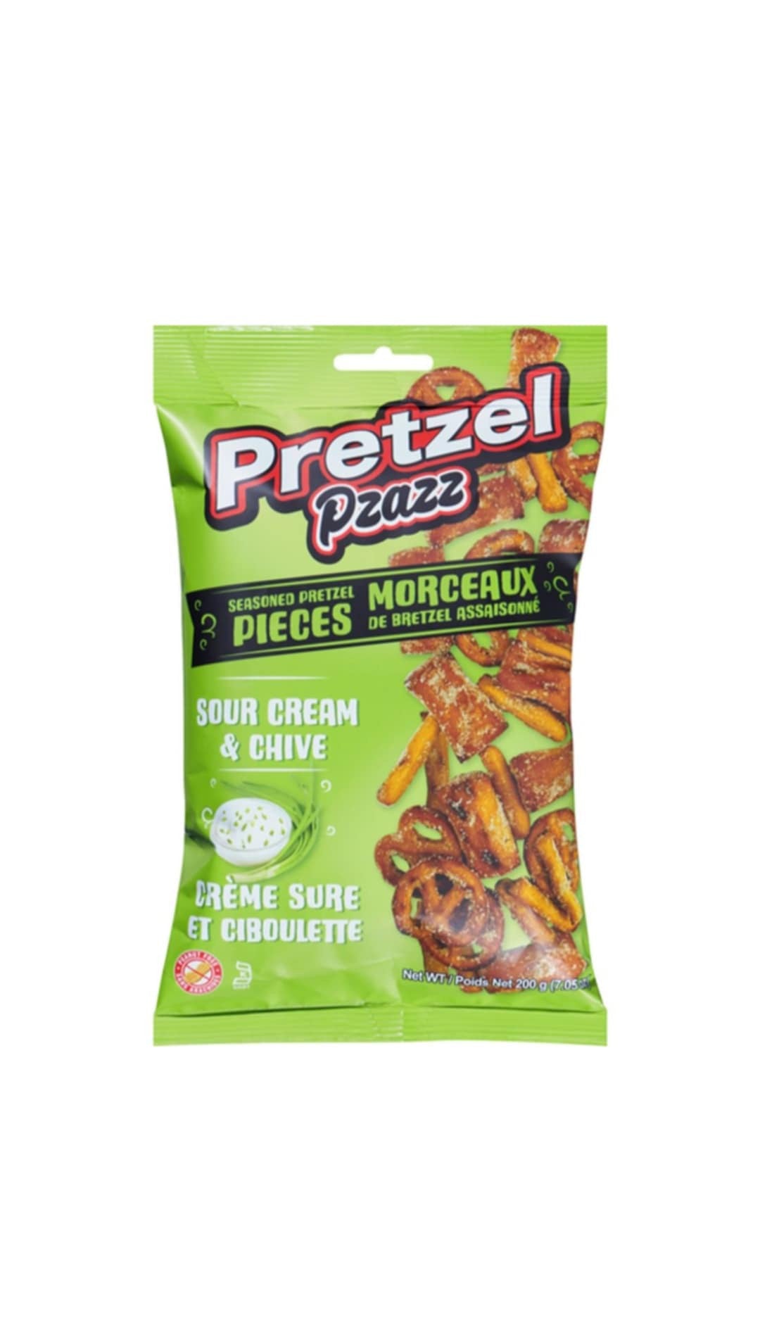 Pretzel Pzazz Sour Cream &amp; Chive Seasoned Pretzel Pieces (200g) giftlytreats buy now