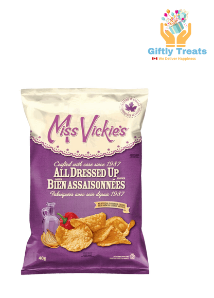 Miss Vickies All Dressed Up Kettle Cooked Potato Chips - Snack Size