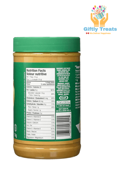 Kraft Smooth Peanut Butter, 1kg