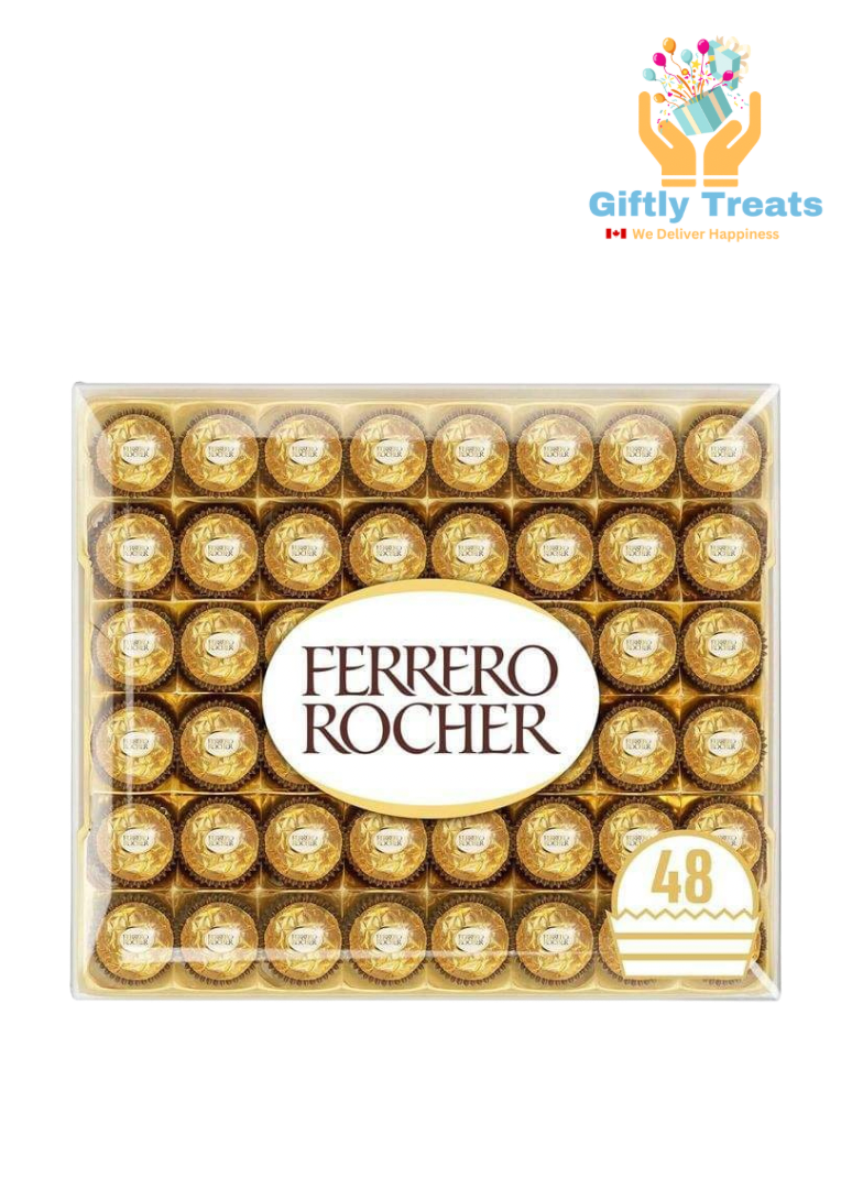 Ferrero Rocher Fine Hazelnut Milk Chocolate Gift Box, 48 chocolates