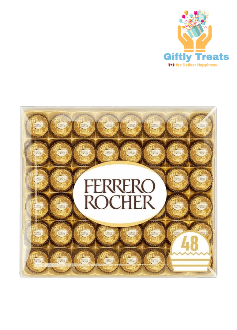 Ferrero Rocher Fine Hazelnut Milk Chocolate Gift Box, 48 chocolates