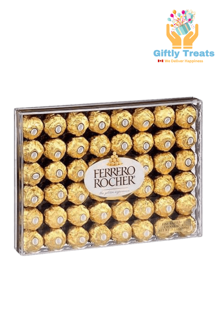 Ferrero Rocher Fine Hazelnut Milk Chocolate Gift Box, 48 chocolates