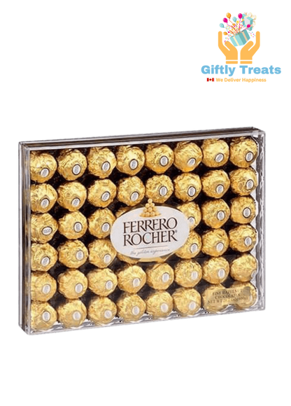 Ferrero Rocher Fine Hazelnut Milk Chocolate Gift Box, 48 chocolates