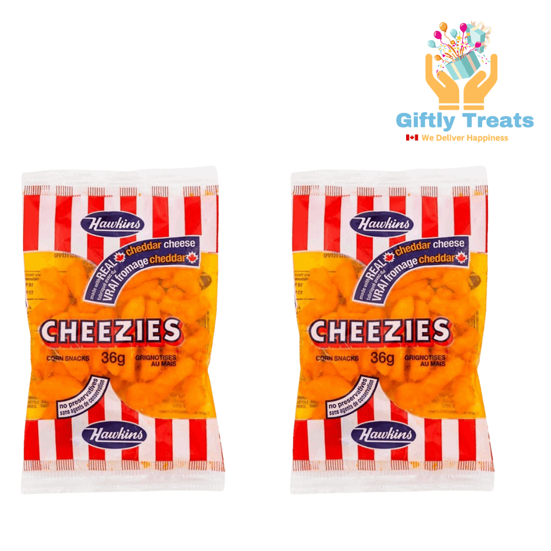 Hawkins Cheezies Cheddar Cheese 36 g - pack of 2