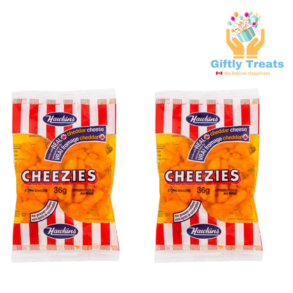 Hawkins Cheezies Cheddar Cheese 36 g - pack of 2