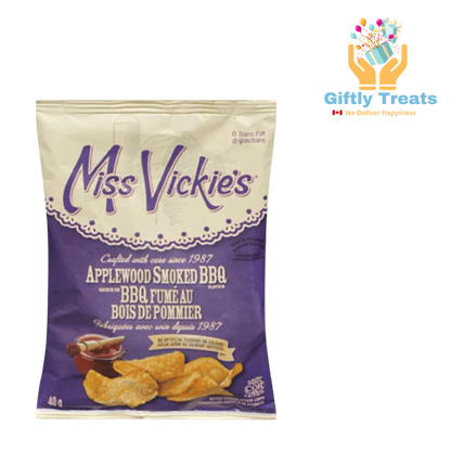 Miss Vickies Applewood Smoked BBQ Potato Chips - Snack Size