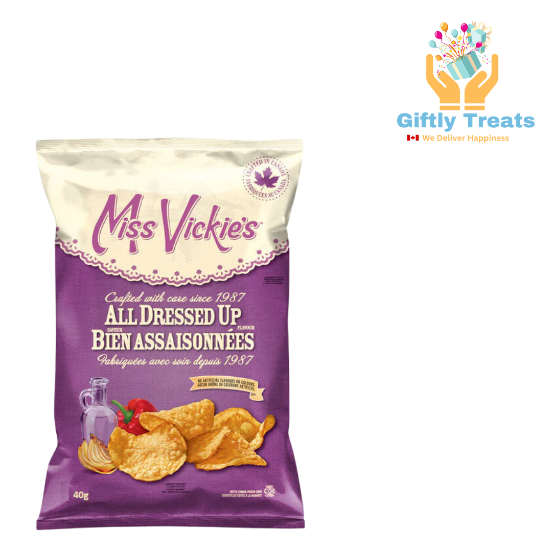 Miss Vickies All Dressed Up Kettle Cooked Potato Chips - Snack Size