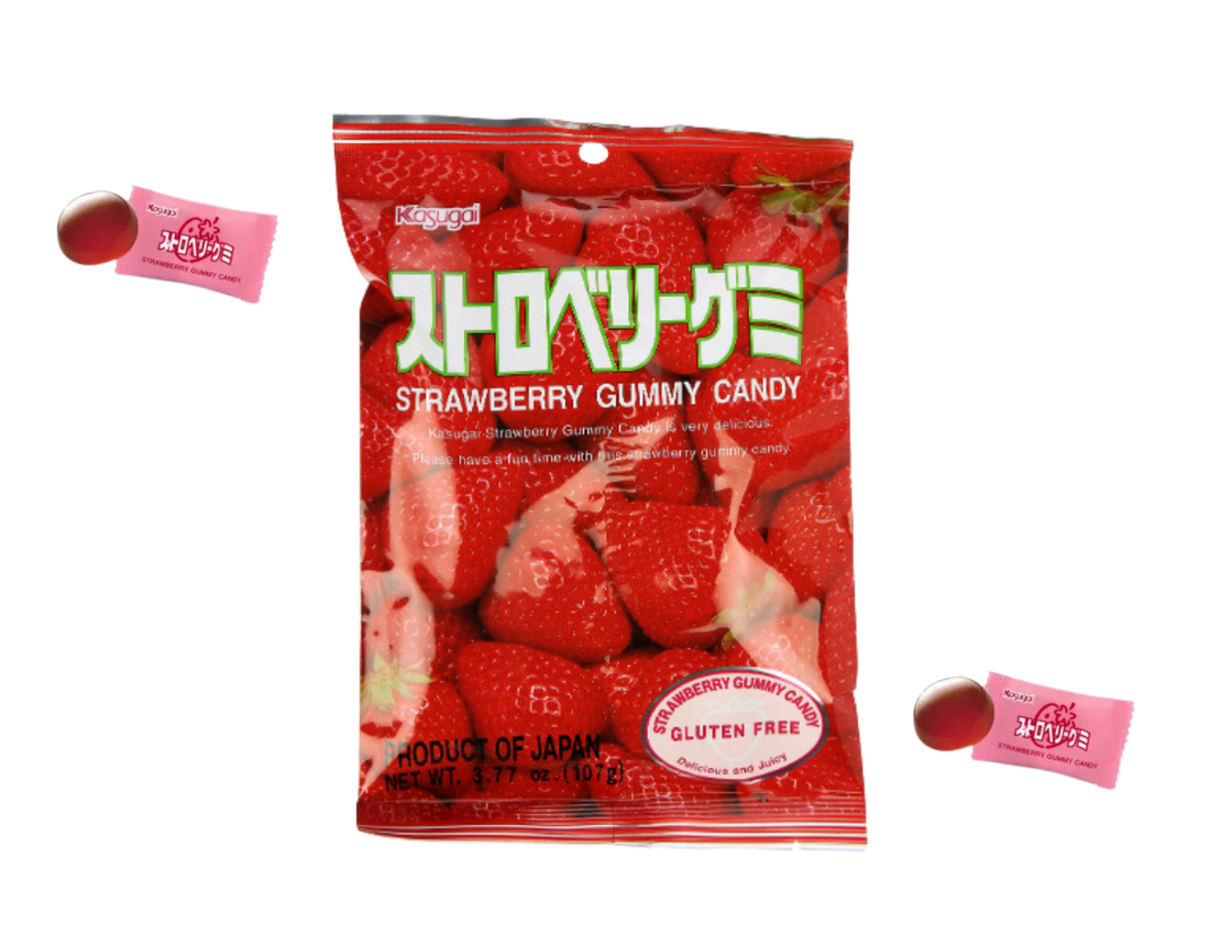 Kasugai Strawberry Gummy Japanese Candy