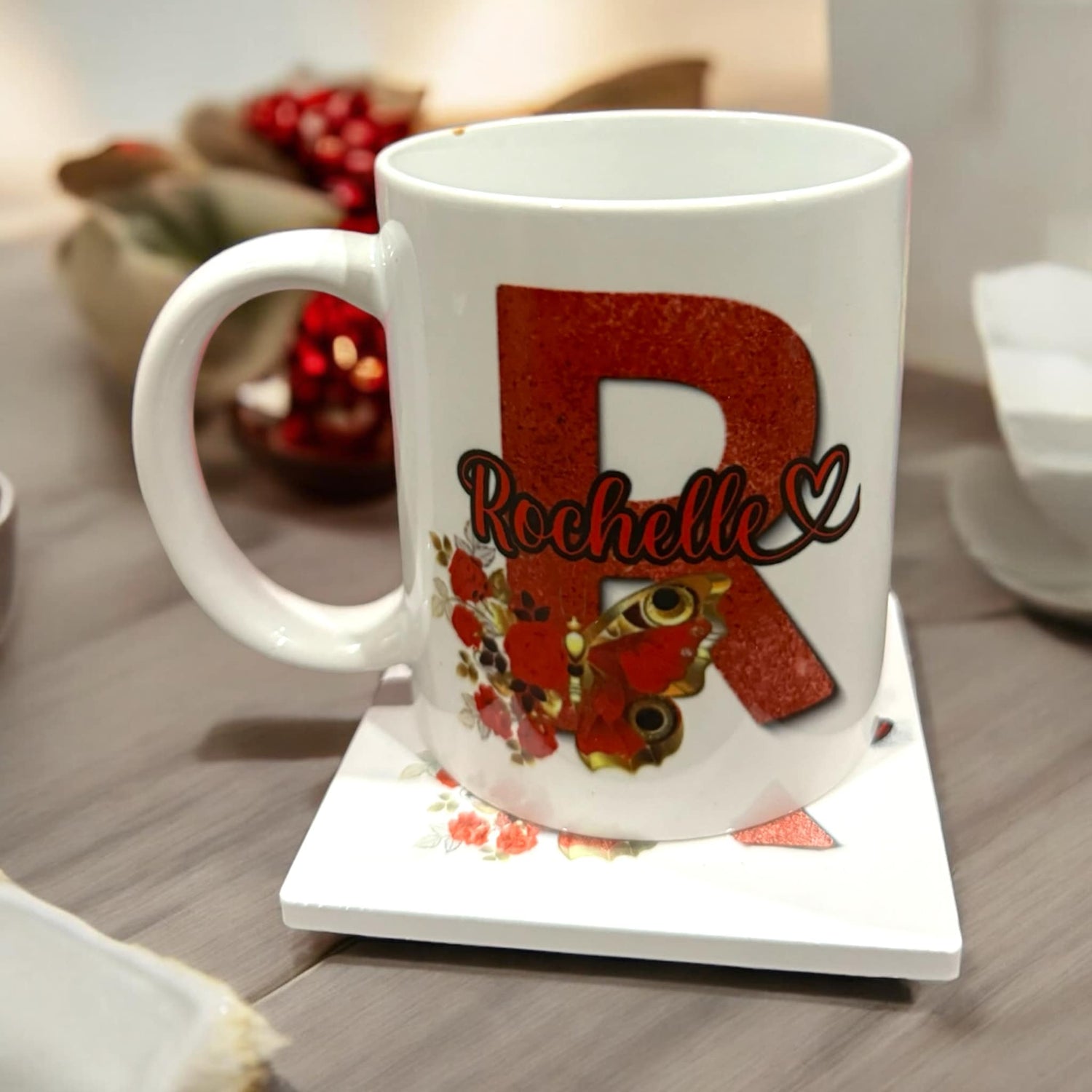 Personalized Mug Coaster Gift Set