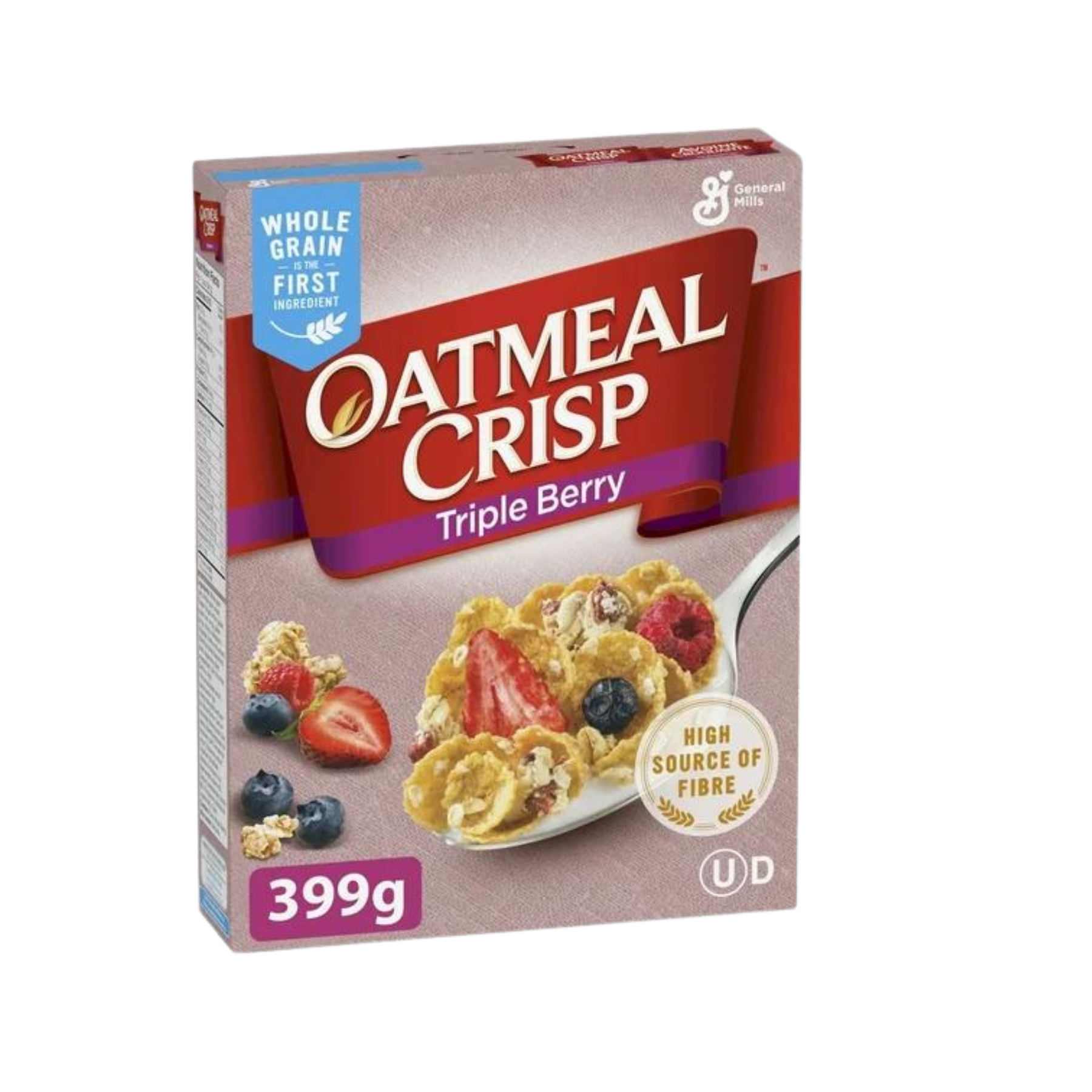 Oatmeal Crisp Breakfast Cereal, Triple Berry 399g