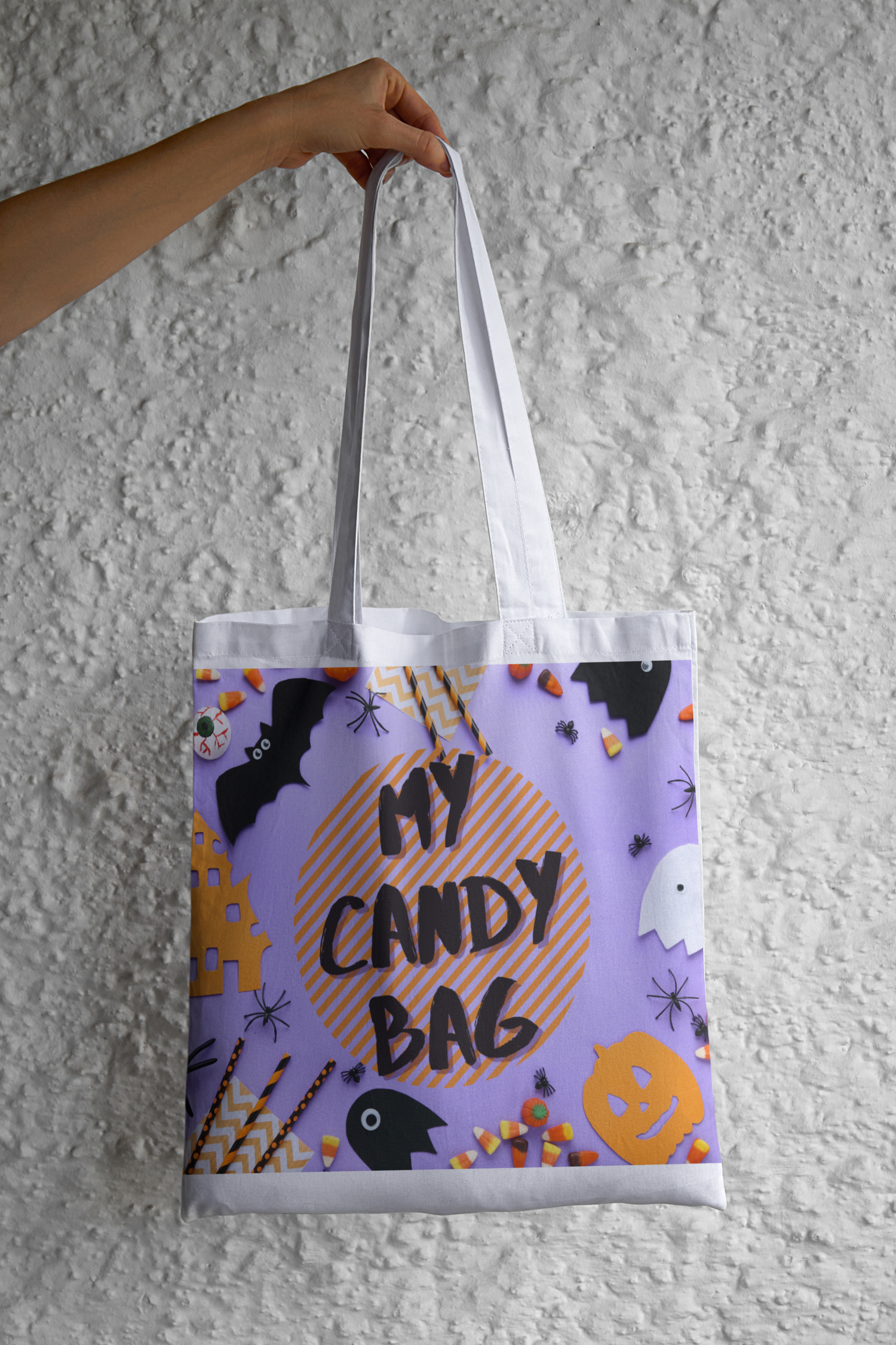 Halloween Tote Bag filled with 50 Chocolates and Candy