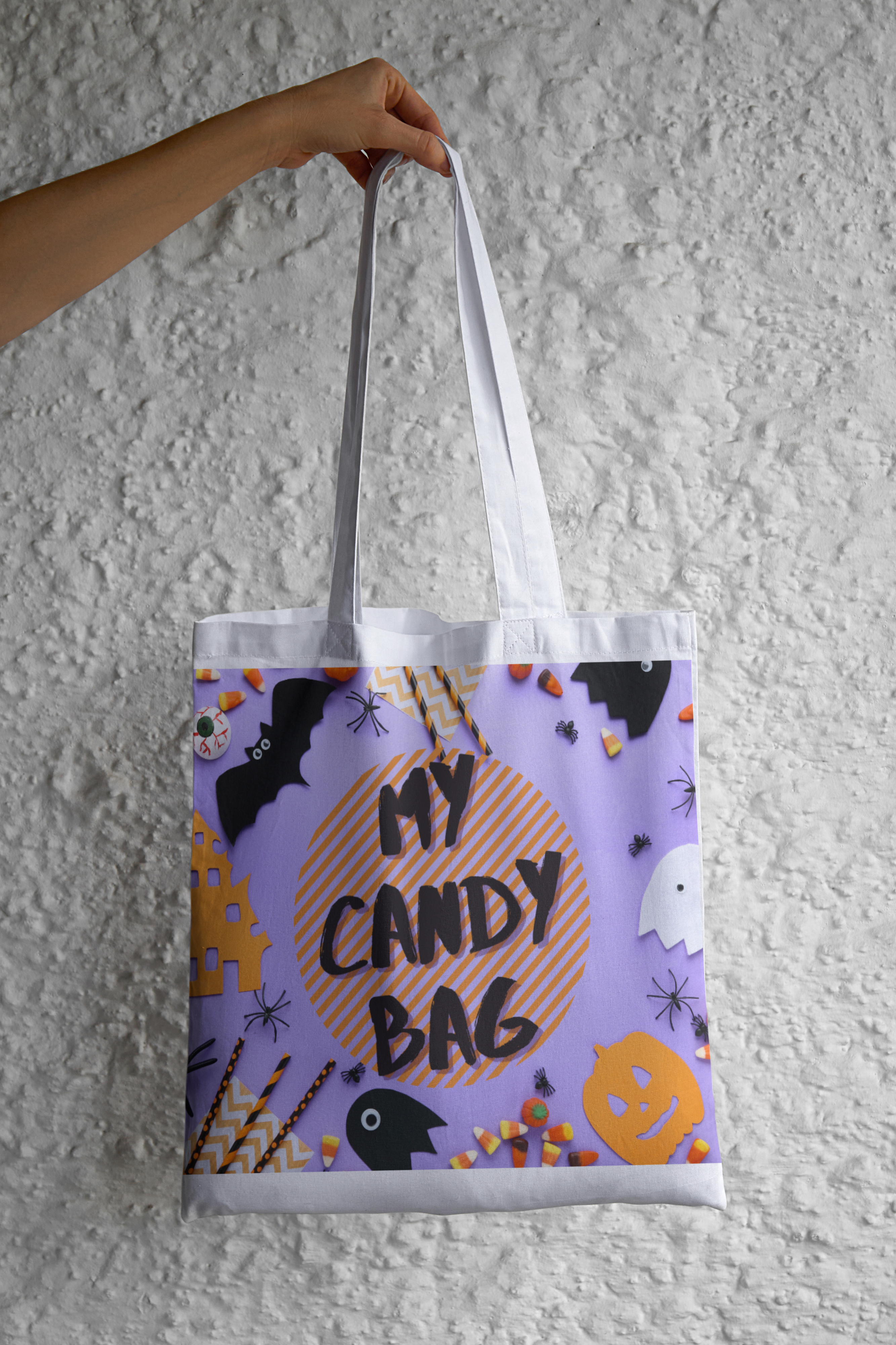 Halloween Tote Bag filled with 50 Chocolates and Candy