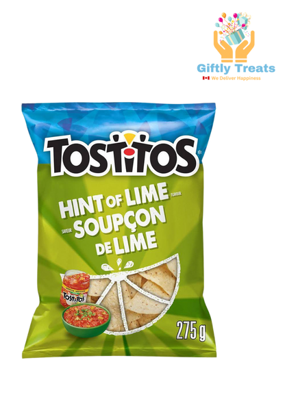 Tostitos Hint of Lime flavour tortilla chips