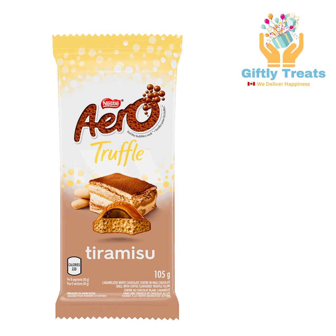 Aero Truffle Tiramisu Milk Chocolate Bar, 105g