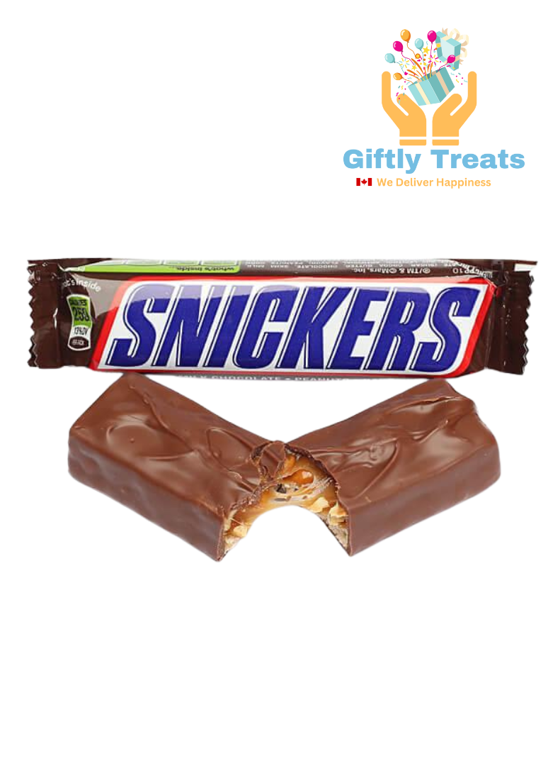 SNICKERS, Peanut Milk Chocolate Candy Bar, 52g