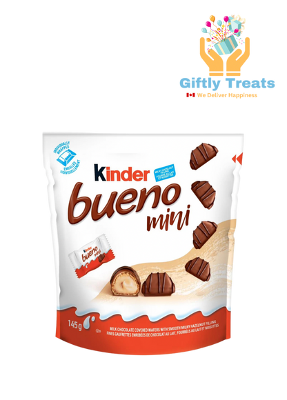 Kinder Bueno Mini Milk Chocolate And Hazelnut Cream Candy Bars, 145g