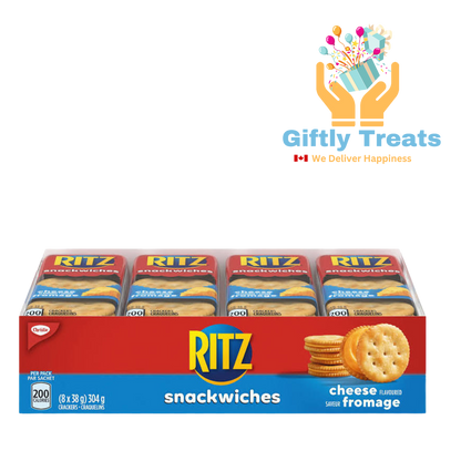 Ritz Sandwich Crackers, Cheese Flavour, 8 x 38 G